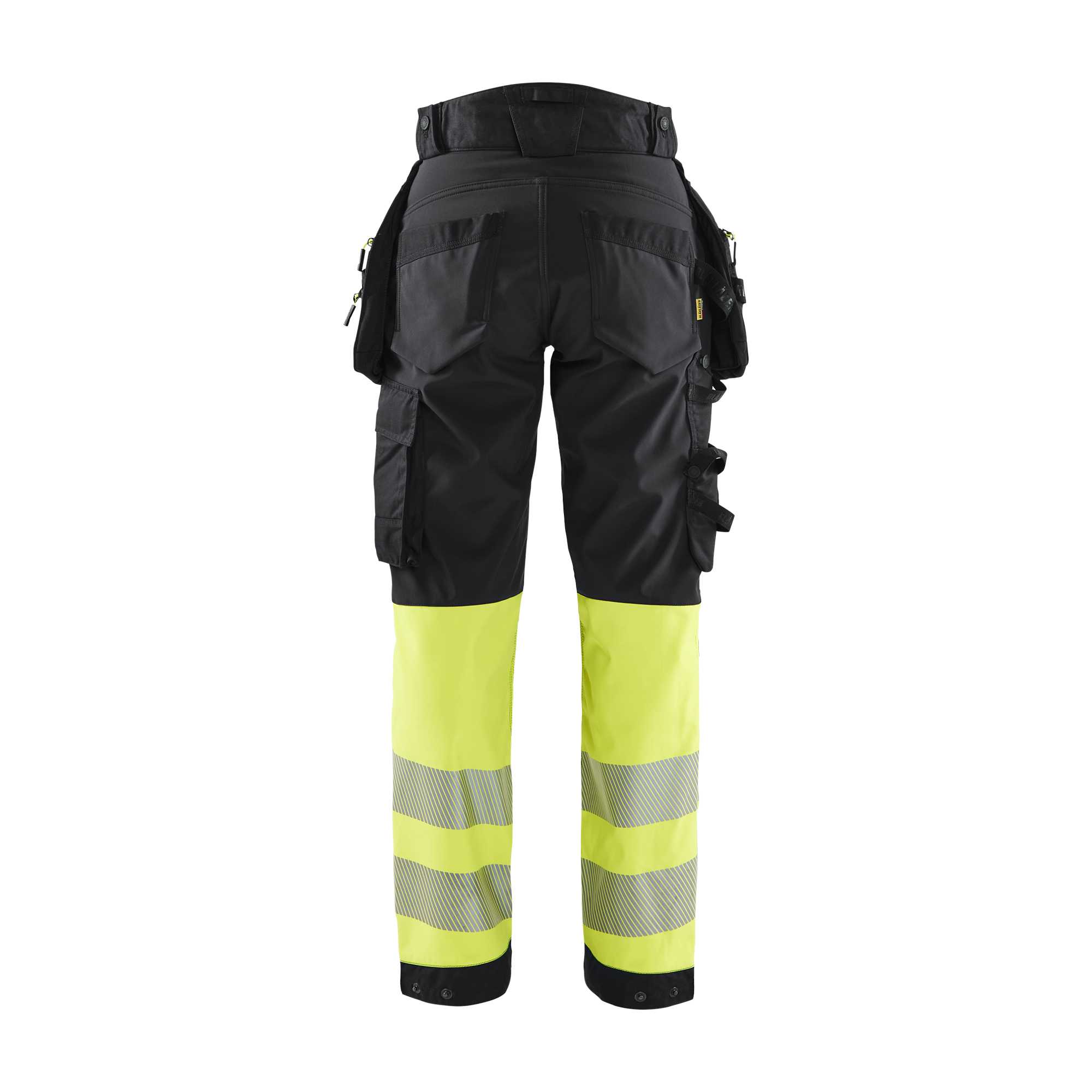 BLAKLADER 71142513 | Dames Hi Vis softshell broek Hi Vis Reflecterende Werkbroek Dames - Waterdicht