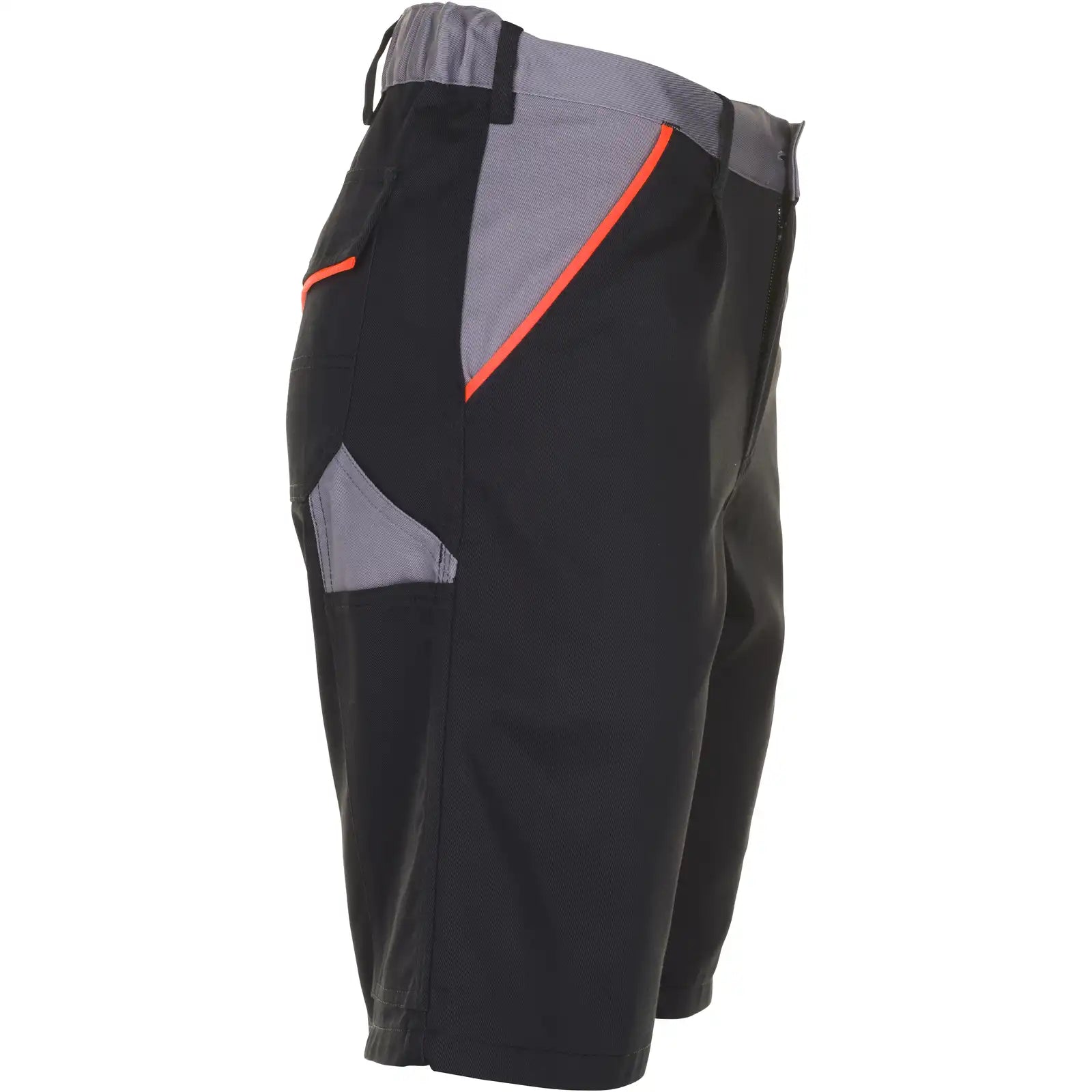 Planam Visline Shorts schwarz/orange/zink XS schwarz/orange/zink - Produktbild ohne Model