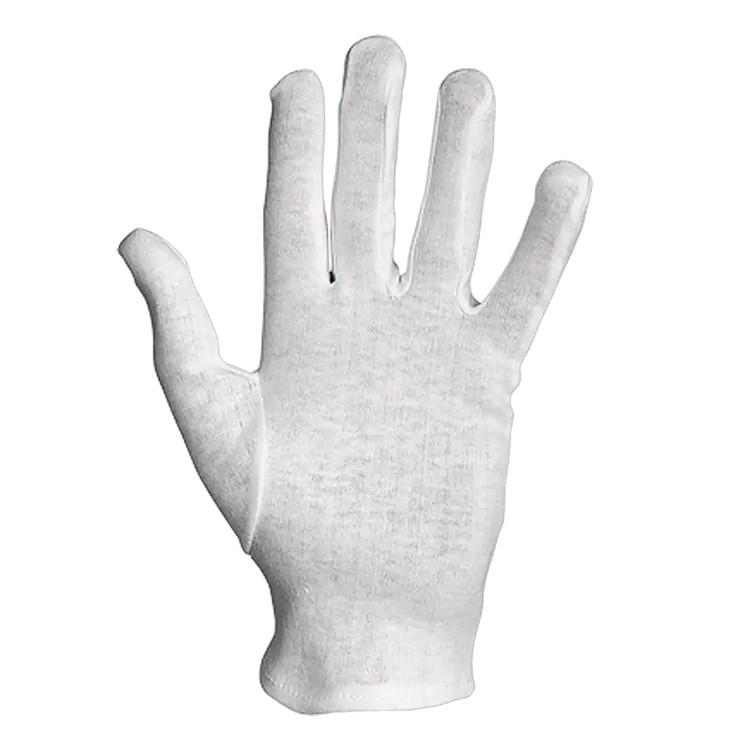 BIANCOSPINO GLOVES - High-Sensitivity - Breathable Cotton - Small Cuff - Pack of 12 Pieces - Image 1