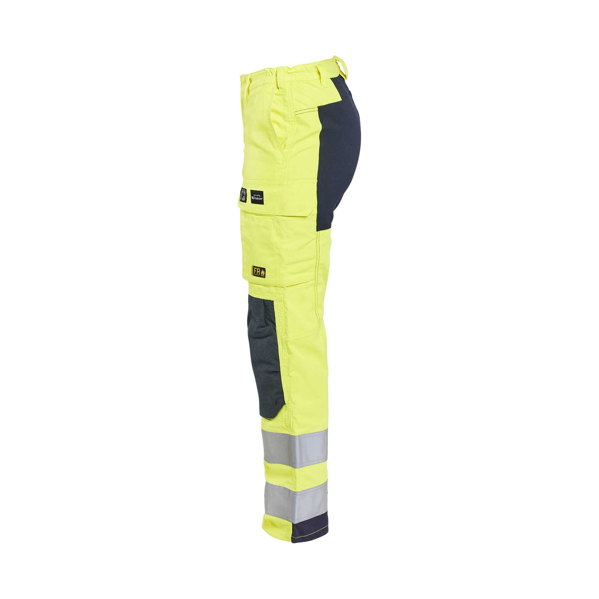 BLAKLADER 71911512 | Dames multinorm inherente werkbroek met stretch Hi Vis reflecterende werkbroek dames - Ripstop stof