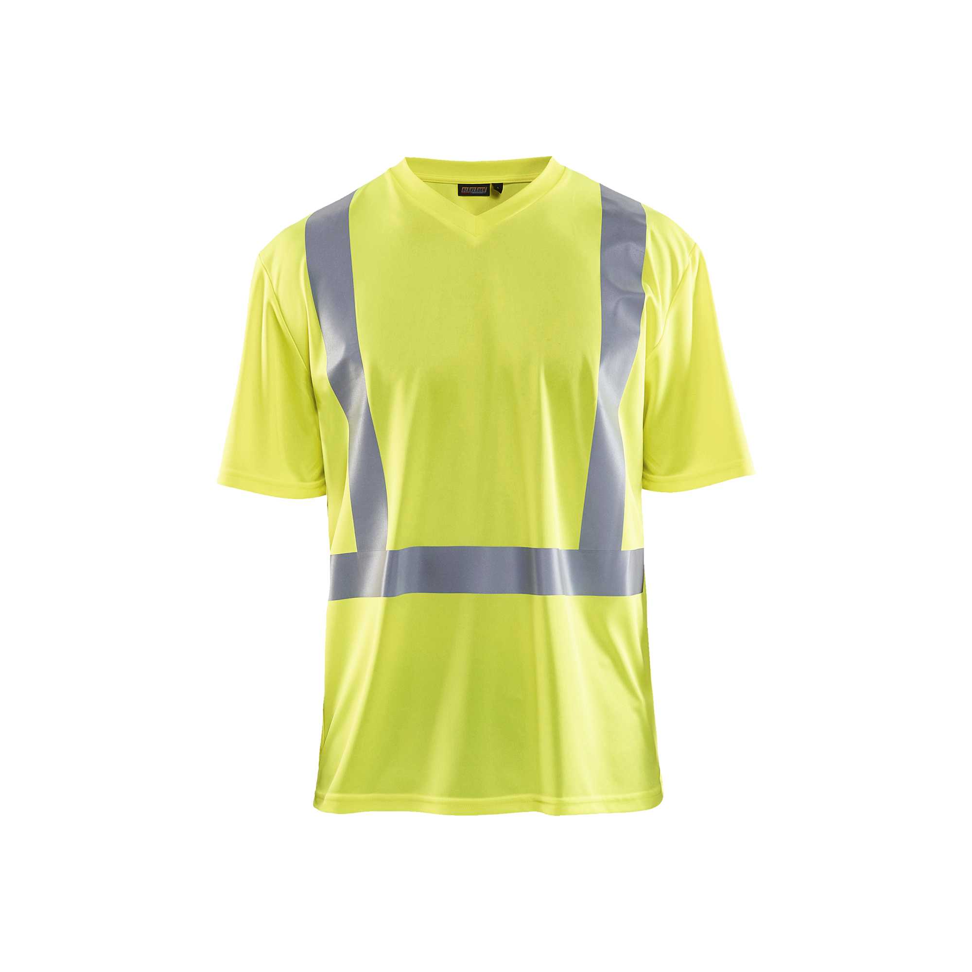 BLAKLADER 33821011 UV T SHIRT HI VIS Hi Vis Reflective Short Sleeve Work T-Shirt MEN - 100% Polyester