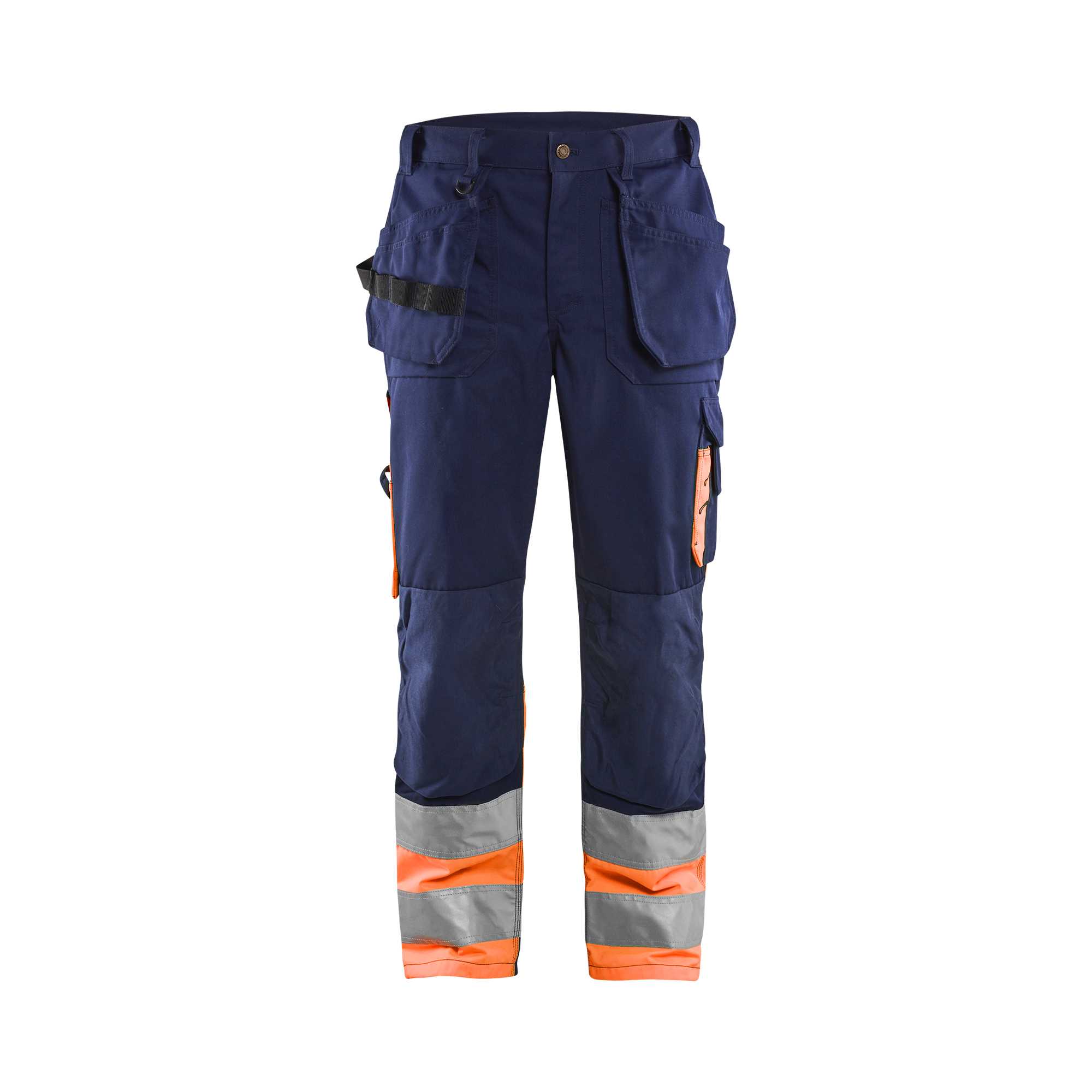 BLAKLADER 15291860 | Warnschutz-Hose Warnschutz-Reflex-Arbeitshose Herren - Twill-Gewebe