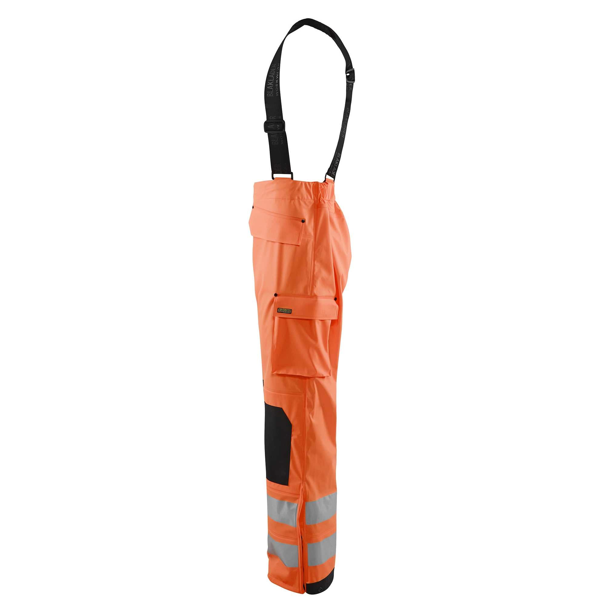 BLAKLADER 13062005 Regenhose Hi Vis Stufe 3 Hi Vis Reflektierende Arbeitshose Herren - Wasserdicht