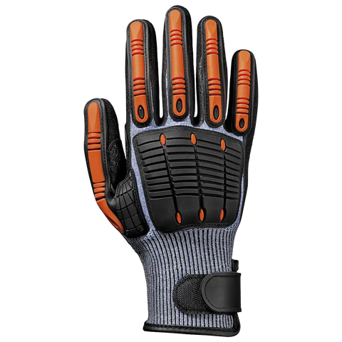 MAX IMPACT GLOVES - Anti-Slip Finish - Back Protection - High-Tenacity Dytex Knit - Pack of 12 Pieces - Image 1