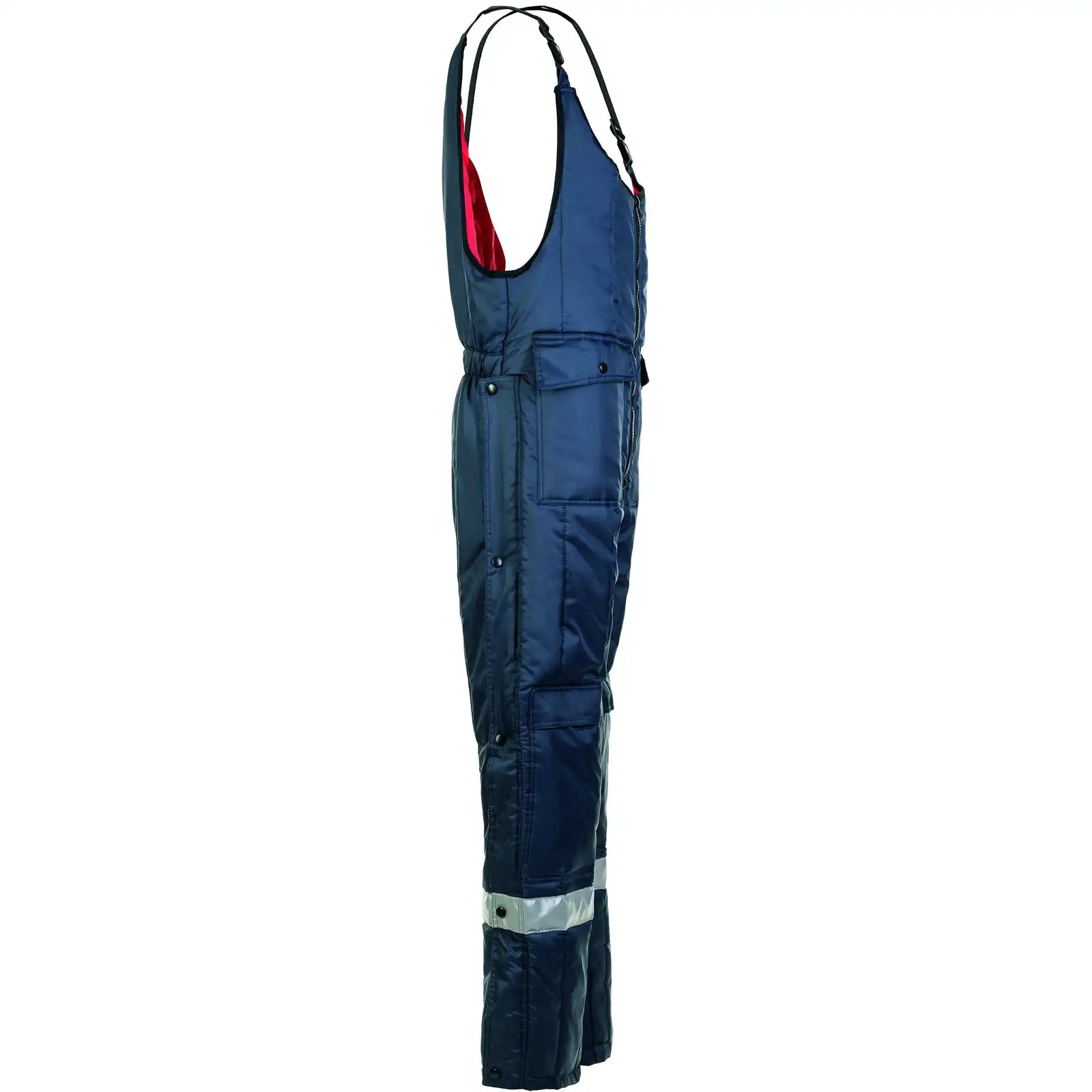 Planam Kühl-/Gefrierhaus Kühlhaus Latzhose marine, Innenfutter rot S marine, Innenfutter rot - Produktbild ohne Model