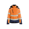 BLAKLADER 44012513 Women's Hi vis Lightweight lined Winter Softshell Jacket Hi Vis Reflective Softshell Work Jacket WOMEN - Waterproof