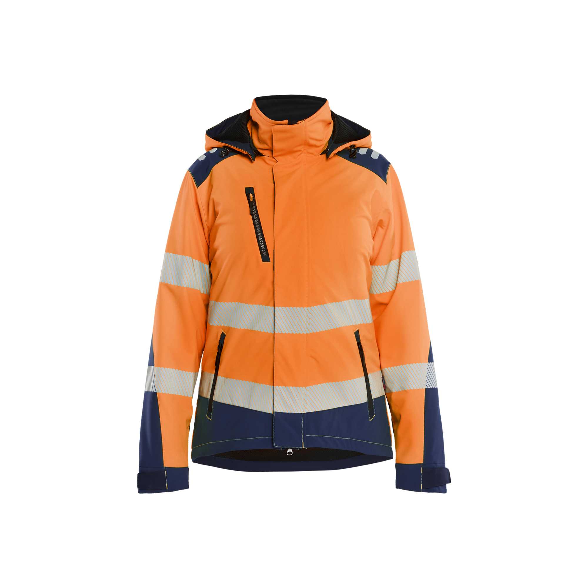 BLAKLADER 44012513 Women's Hi vis Lightweight lined Winter Softshell Jacket Hi Vis Reflective Softshell Work Jacket WOMEN - Waterproof