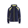 BLAKLADER 34331158 Hoodie with Full Zip Hi Vis Reflective Hoodie Work Sweatshirt MEN - 100% Cotton