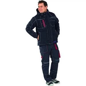 Planam Outdoor Basalt Outdoorjacke schwarz S schwarz - Produktbild mit Model