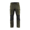 BLAKLADER 14591845 Service Trousers with Stretch Work Trousers Men - stretch panels