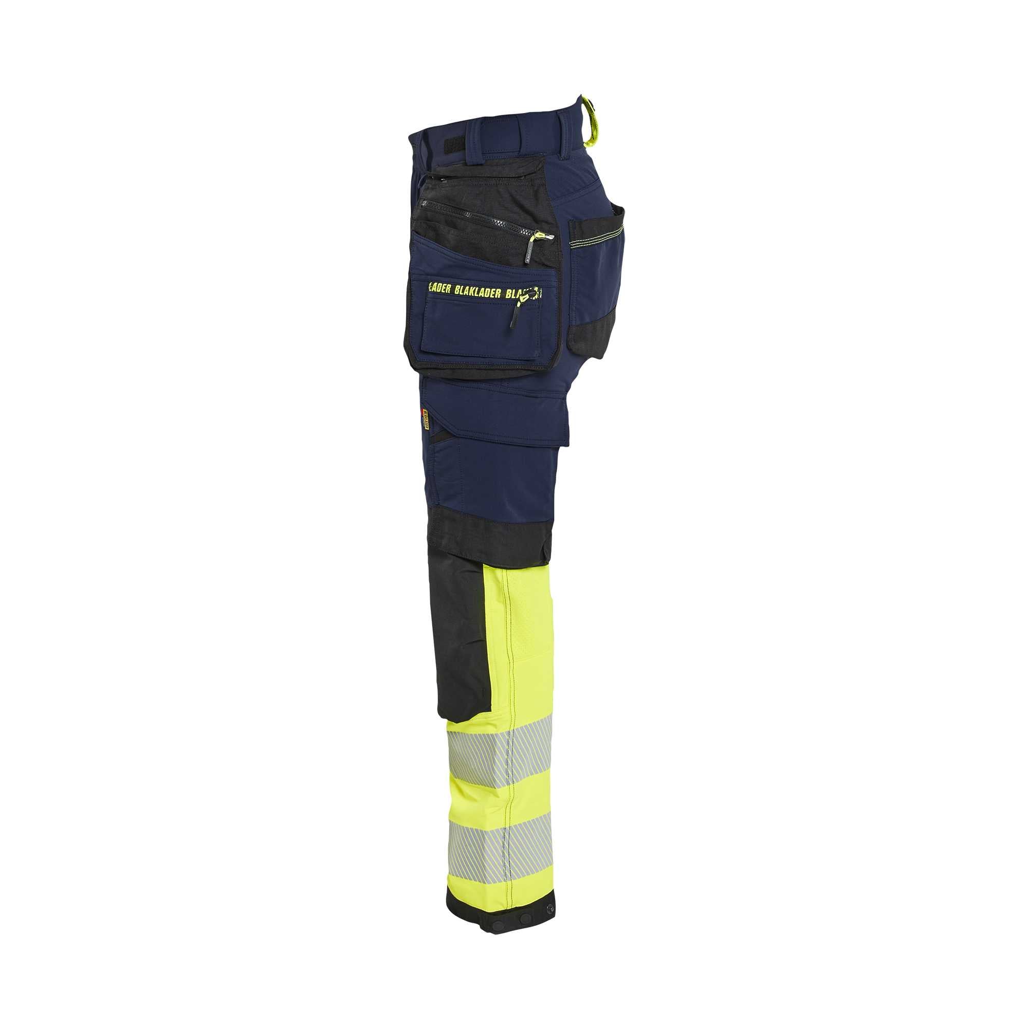 BLAKLADER 70251648 Women's Hi Vis trousers 4 way stretch Hi Vis Reflective Work Trousers Women - double weave