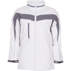 Planam Plaline Softshelljacke reinweiß/zink XS reinweiß/zink - Vorschaubild