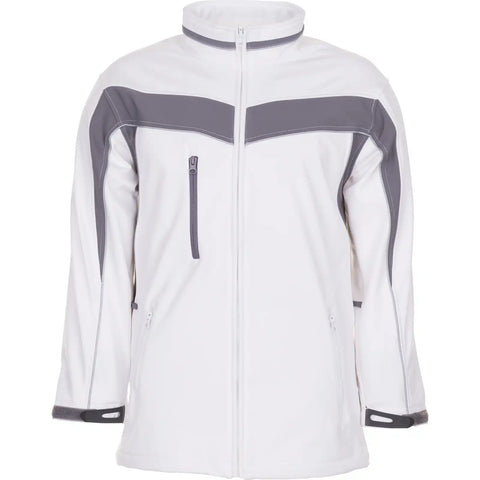 Planam Plaline Softshelljacke reinweiß/zink XS reinweiß/zink - Vorschaubild
