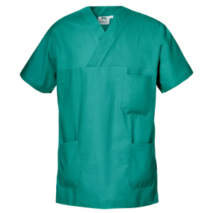 SIR SAFETY CARDIO mod. SCRUB TOP Kurzarm-Arbeitshemd HERREN - 100% Baumwolle