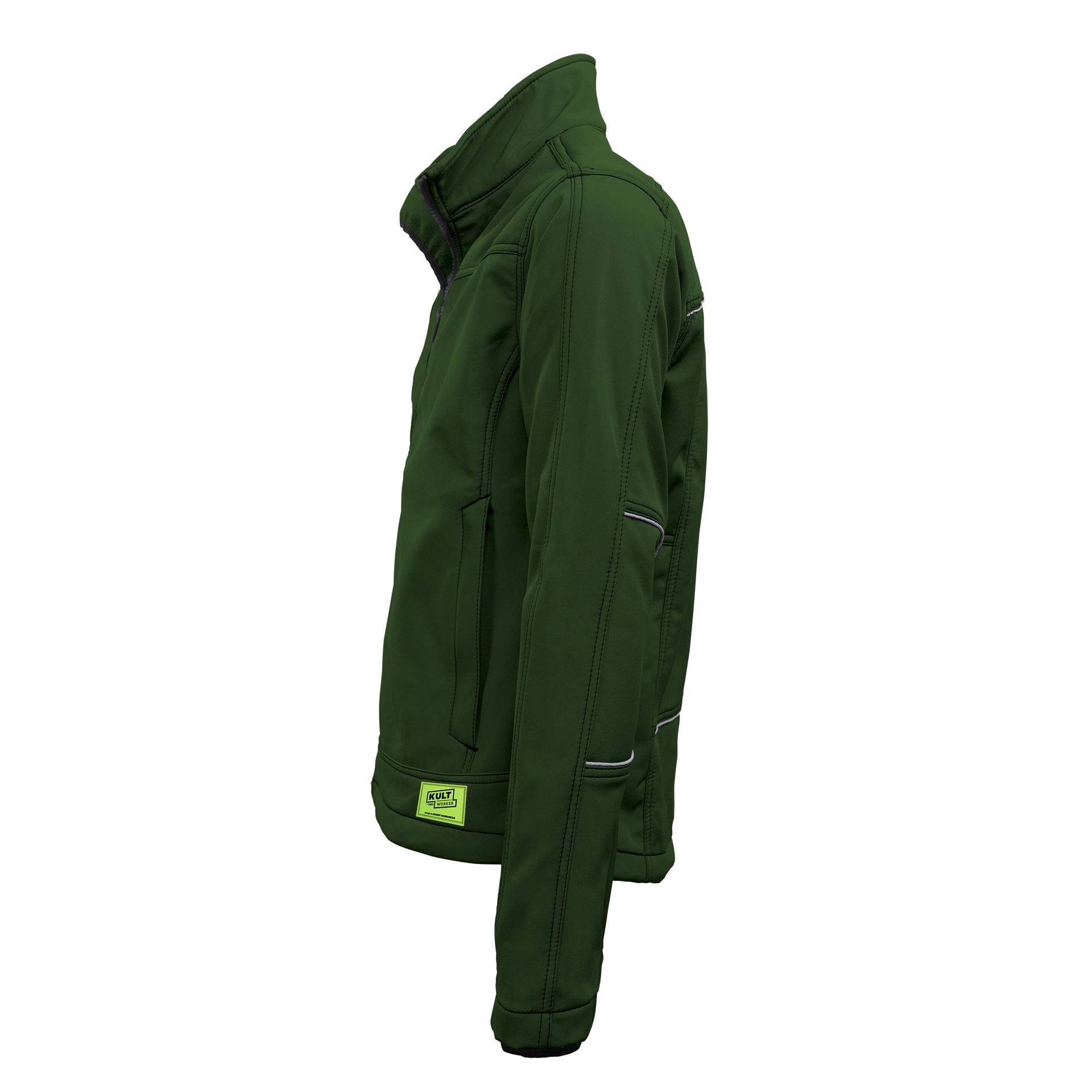 TMG Kult Worker Softshell jacket green - KW-220010_Softshelljacke_gruen_seite_1920x1920