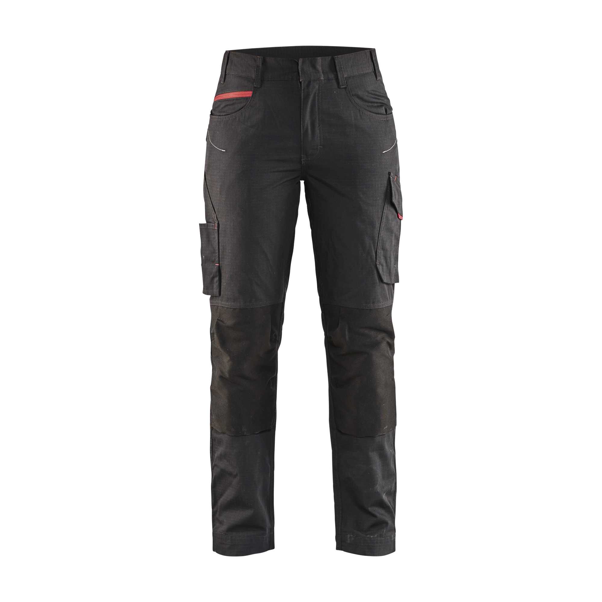 BLAKLADER 71951330 | Dames servicetrousers met stretch Hi Vis Reflecterende Werkbroek Dames - Ripstopstof