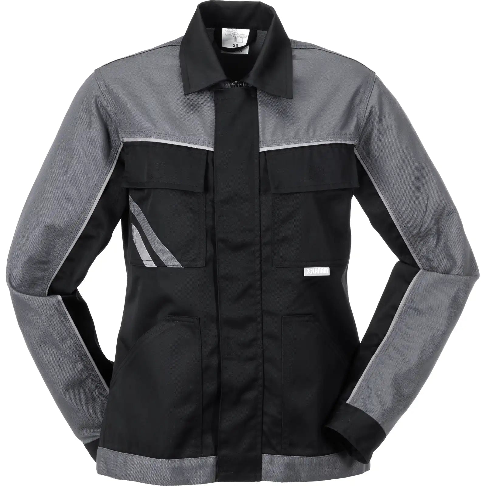 Planam Highline Damen Bundjacke schwarz/schiefer/zink 34 schwarz/schiefer/zink - Vorschaubild