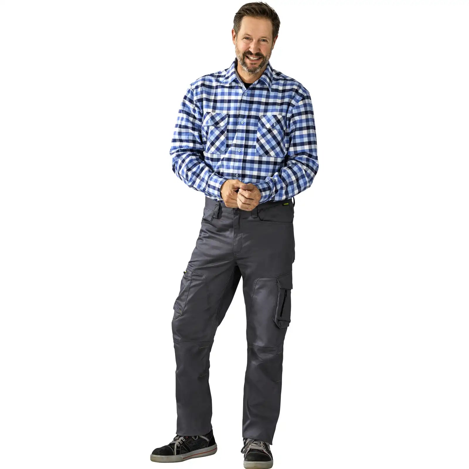 Planam PLANAM Stretchline Bundhose anthrazit 102 anthrazit - Produktbild mit Model