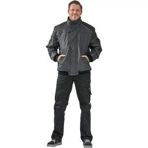 Planam Outdoor Desert Blouson grau/schwarz XS grau/schwarz - Produktbild mit Model