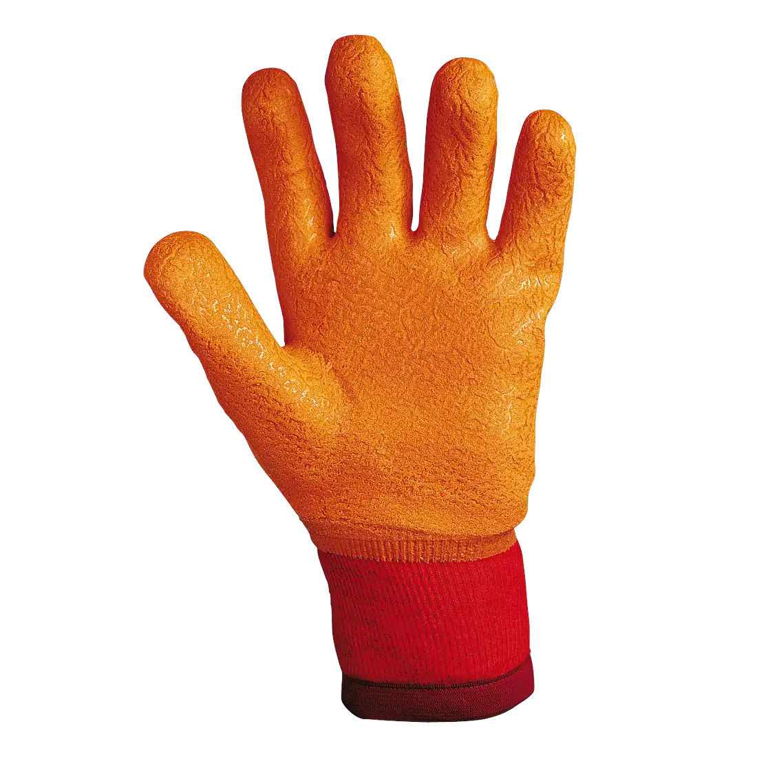 POLAR GLOVES - Hi-Vis Fluorescent PVC - Lycra Lining - Elastic Lycra Cuff - Pack of 12 Pieces - Image 1
