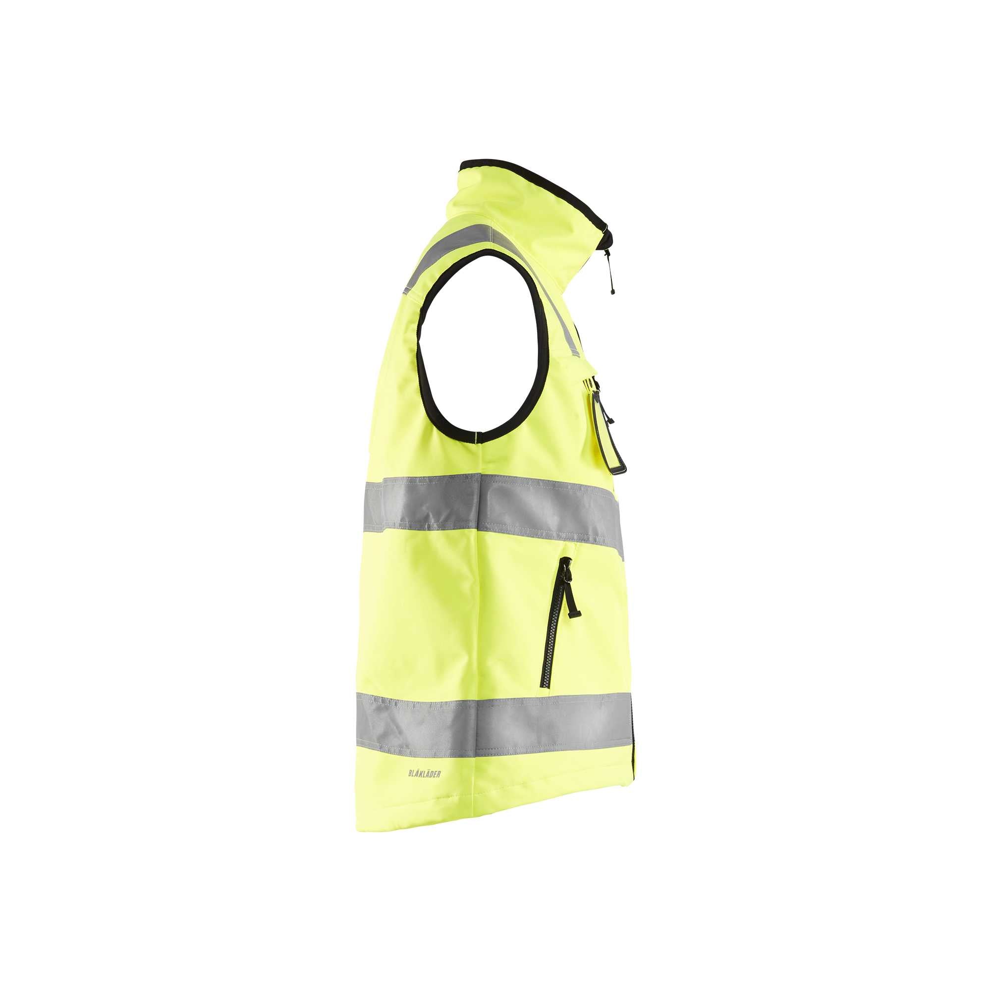 BLAKLADER 30492517 HI VIS SOFTSHELL VEST Hi Vis Reflective Work Softshell Vest MEN - Waterproof