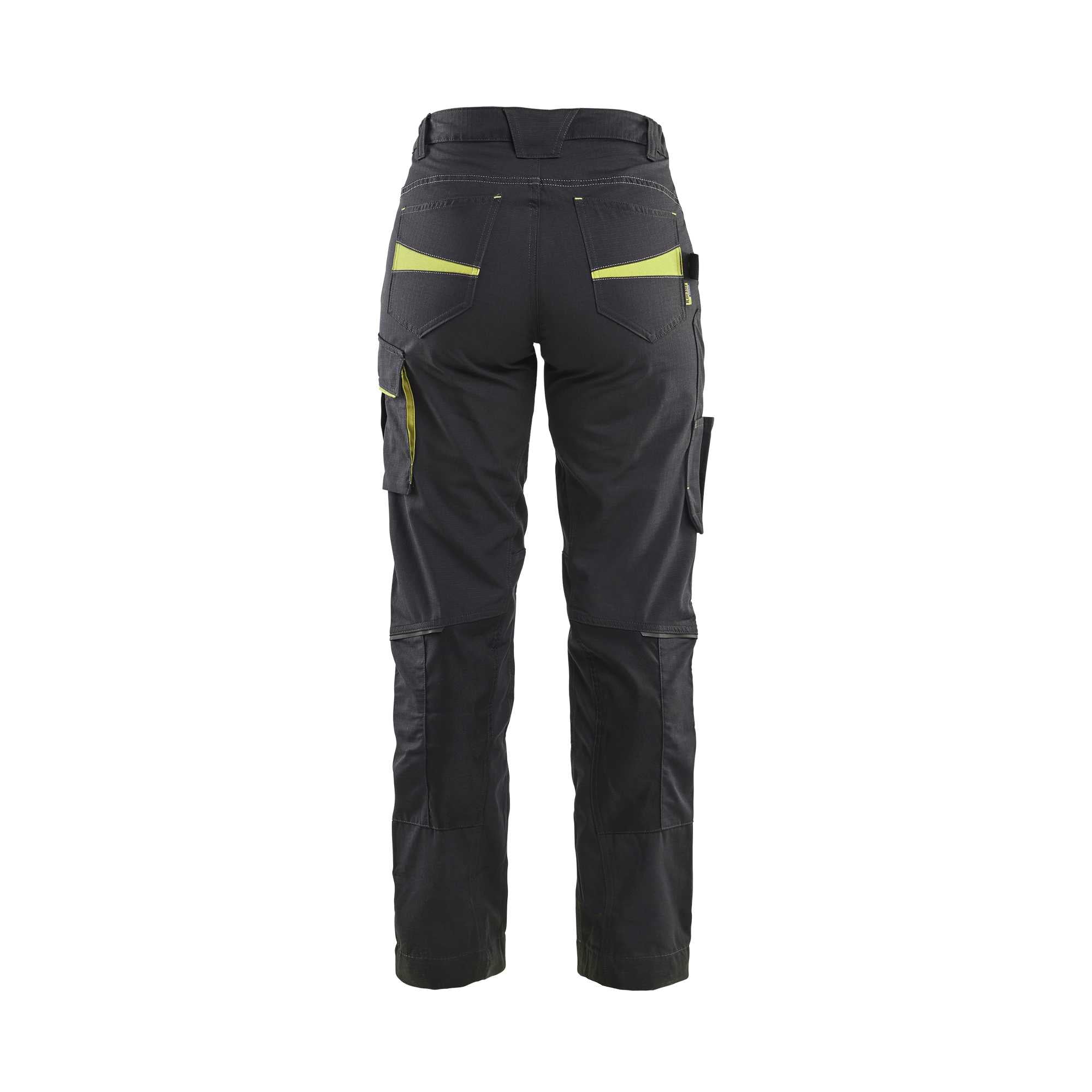 BLAKLADER 71951330 | Dames servicetrousers met stretch Hi Vis Reflecterende Werkbroek Dames - Ripstopstof