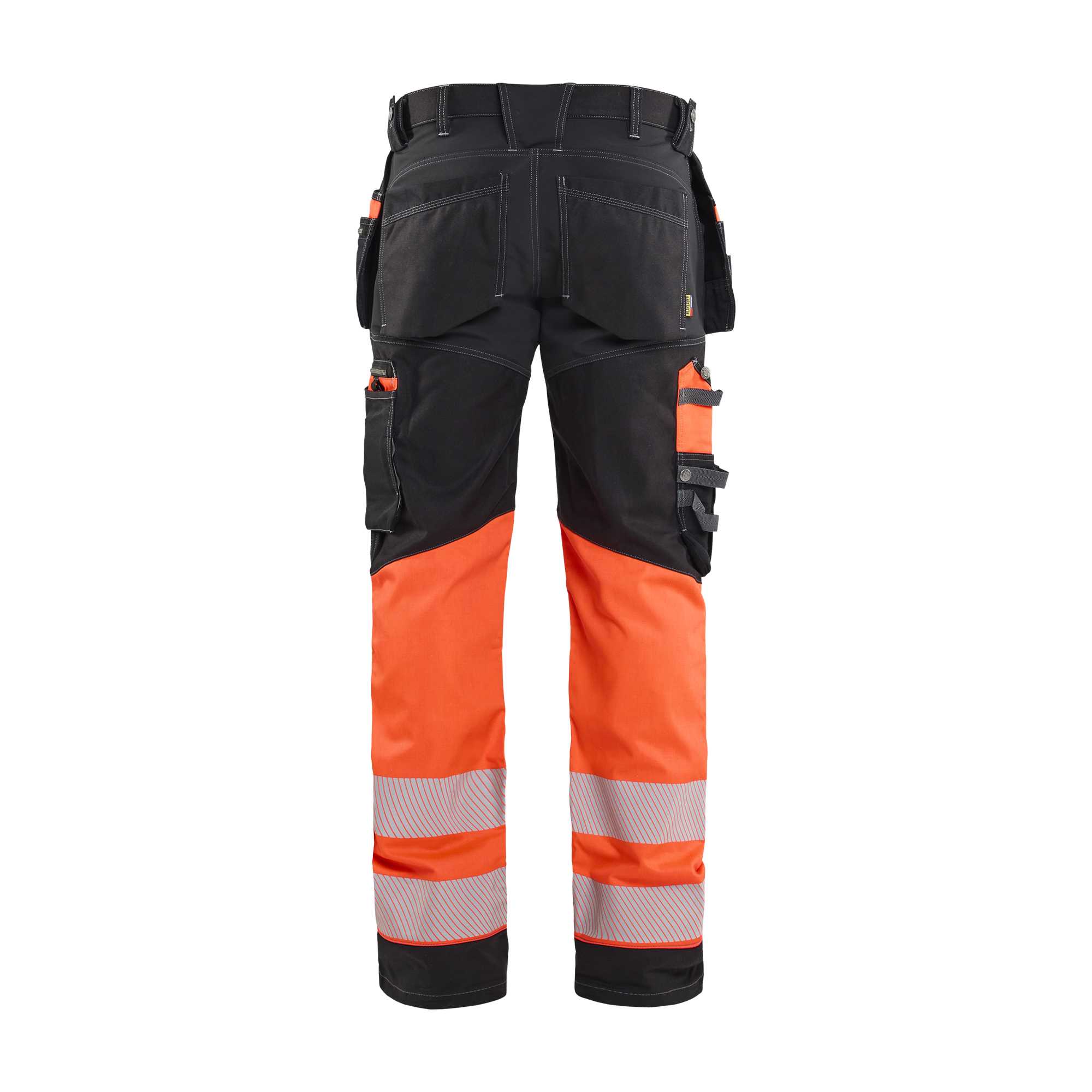 BLAKLADER 17941370 Hi Vis trousers with stretch Hi Vis Reflective Work Trousers Men - 100% Cotton