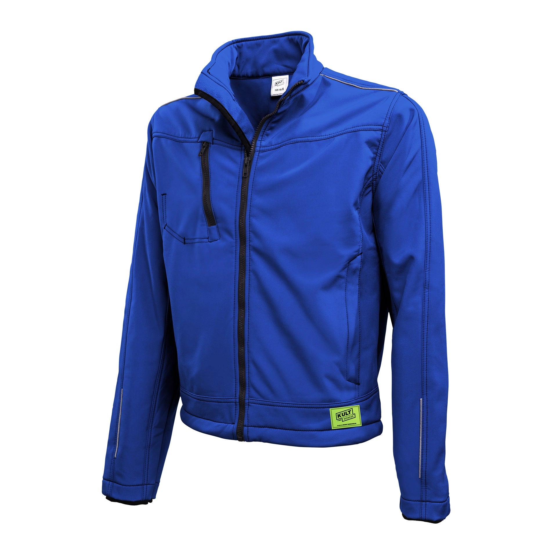 TMG Kult Worker Softshell jacket blue - KW-220020_Softshelljacke_royalblau_vorne_1920x1920