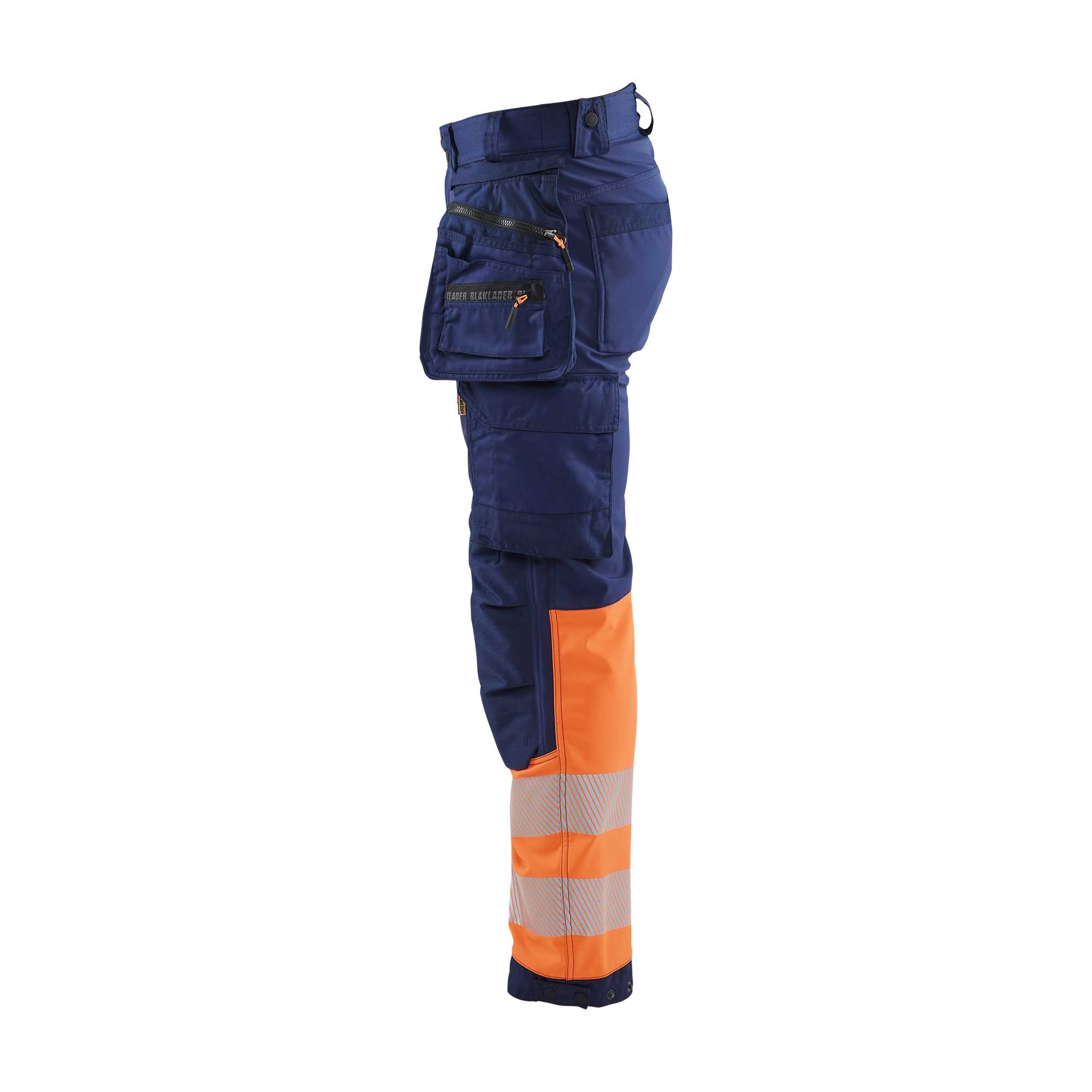 BLAKLADER 18212513 | Hi vis Softshell Trousers Hi Vis Reflective Work Trousers Men - Waterproof