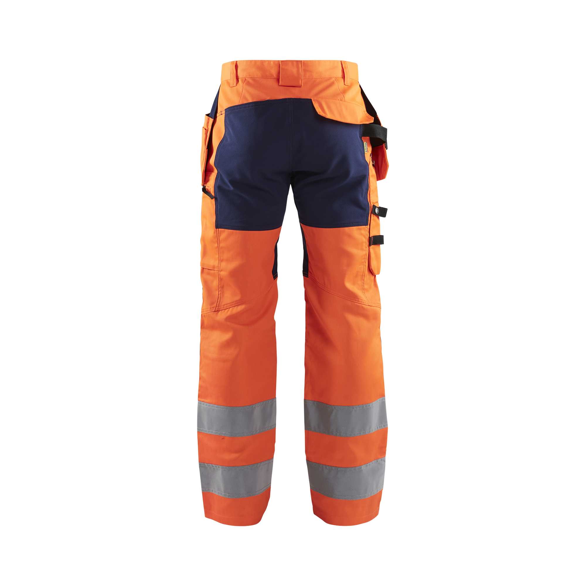BLAKLADER 15521811 | Hi Vis Trousers with Stretch Hi Vis Reflective Work Trousers Men - Class 2 Visibility