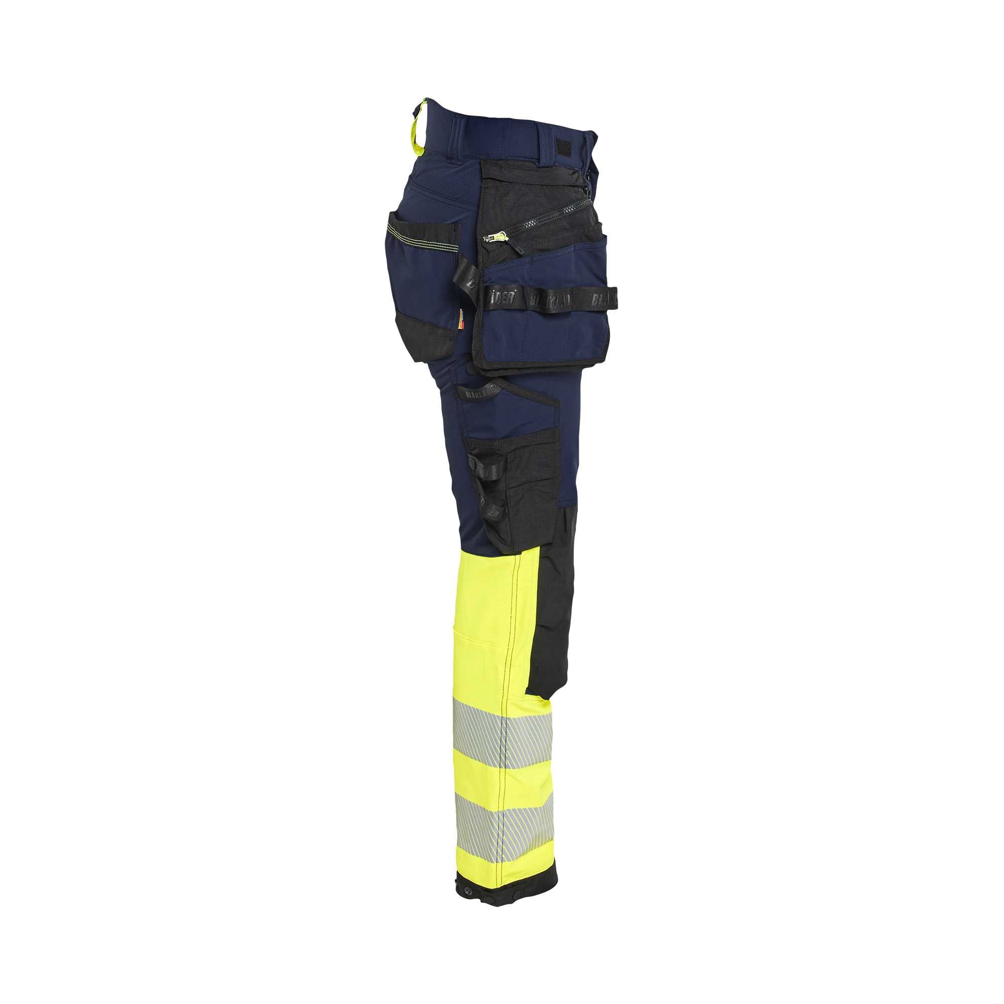 BLAKLADER 70251648 Women's Hi Vis trousers 4 way stretch Hi Vis Reflective Work Trousers Women - double weave