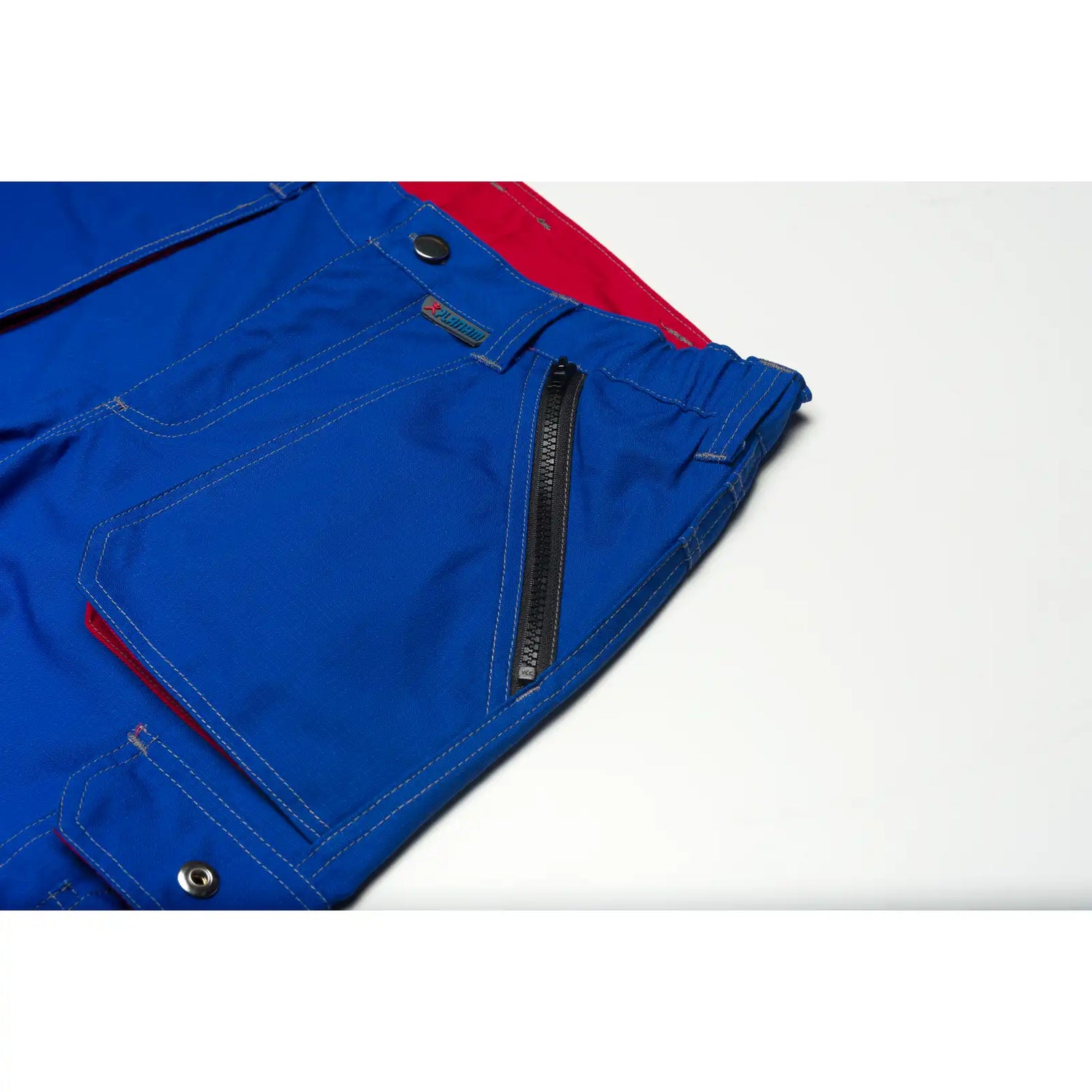 Planam Basalt Bundhose kornblumenblau/rot 102 kornblumenblau/rot - Extra Detailbild
