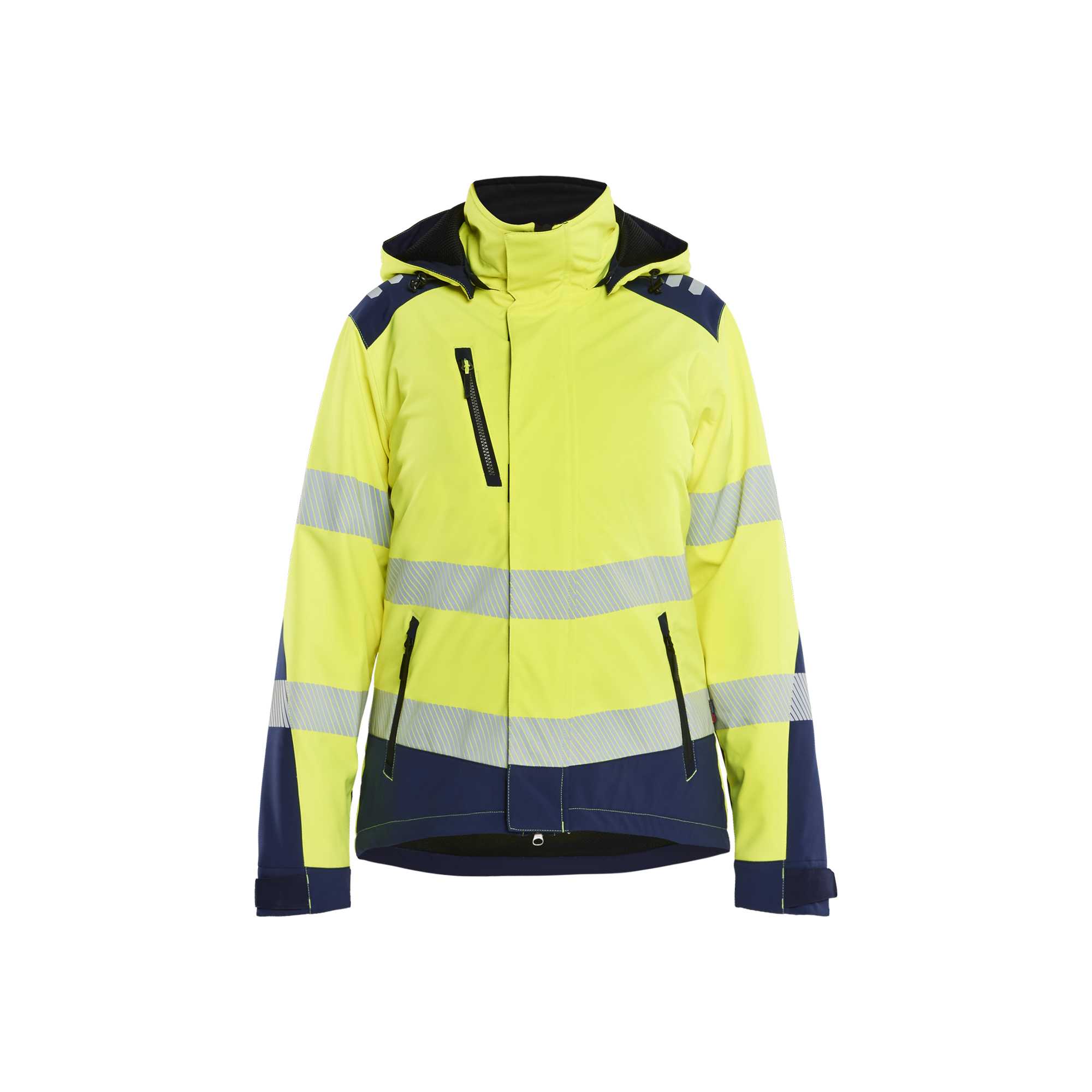BLAKLADER 44012513 Women's Hi vis Lightweight lined Winter Softshell Jacket Hi Vis Reflective Softshell Work Jacket WOMEN - Waterproof