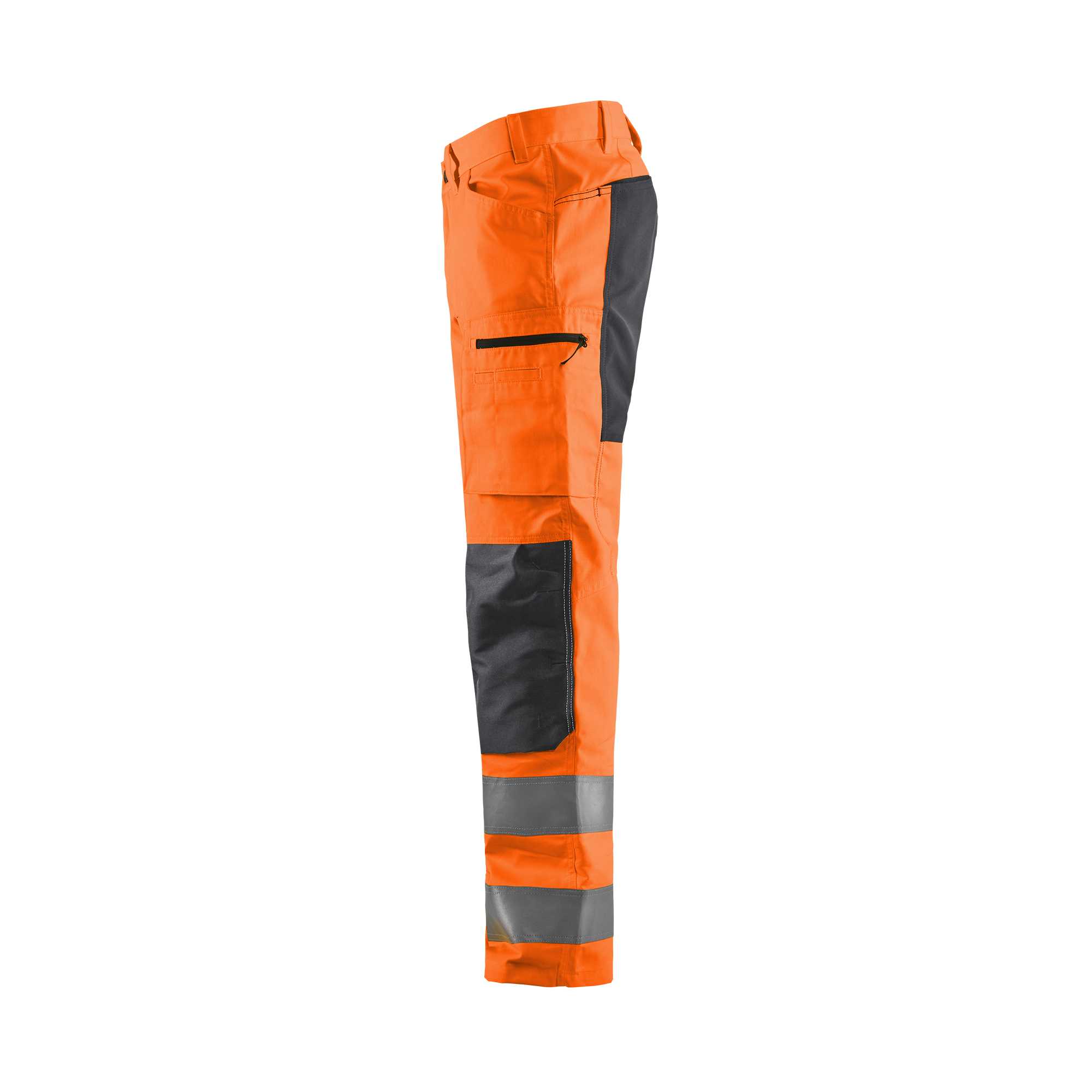 BLAKLADER 15851811 | Hi Vis trousers with stretch Hi Vis Reflective Work Trousers Men - Class 2 Certified