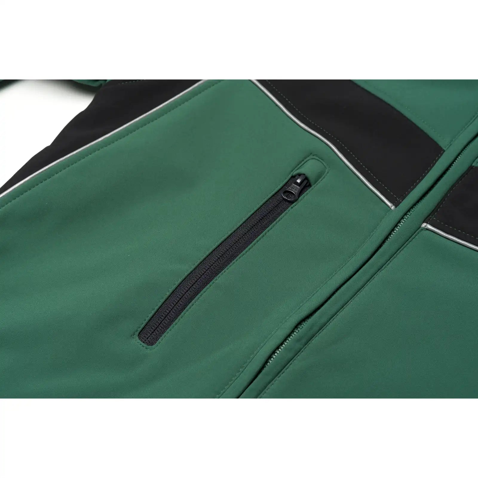 Planam Plaline Softshelljacke reinweiß/zink XS reinweiß/zink - Extra Detailbild