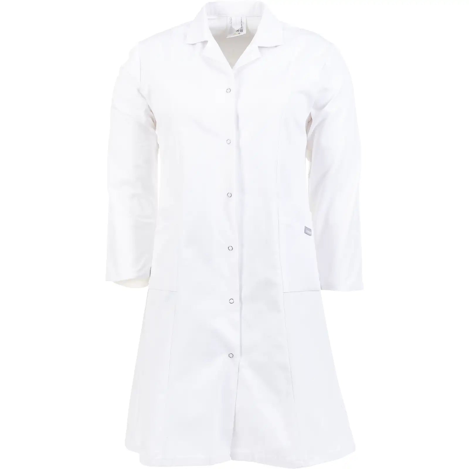 Planam Damen Mantel Baumwolle Langarm reinweiß 36 reinweiß - Vorschaubild