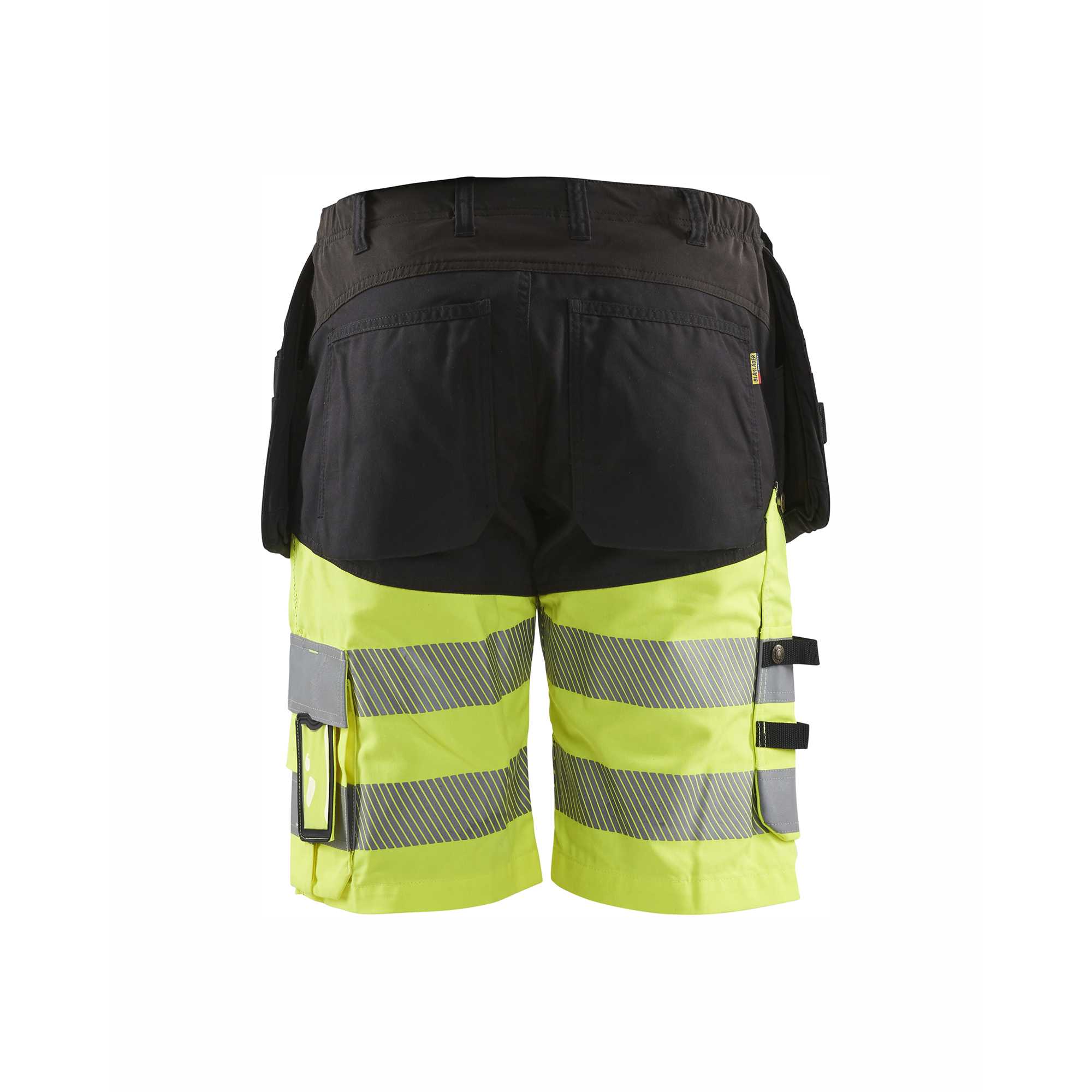 BLAKLADER 15961811 | Hi Vis shorts with stretch Hi Vis Reflective Work Shorts Men - Stretch Fabric