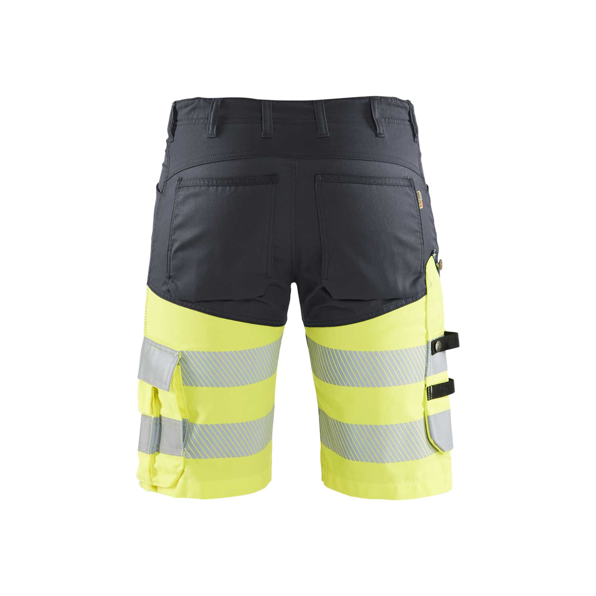BLAKLADER 15411811 | Hi Vis shorts with stretch Hi Vis Reflective Work Shorts Men - Class 1 Certified