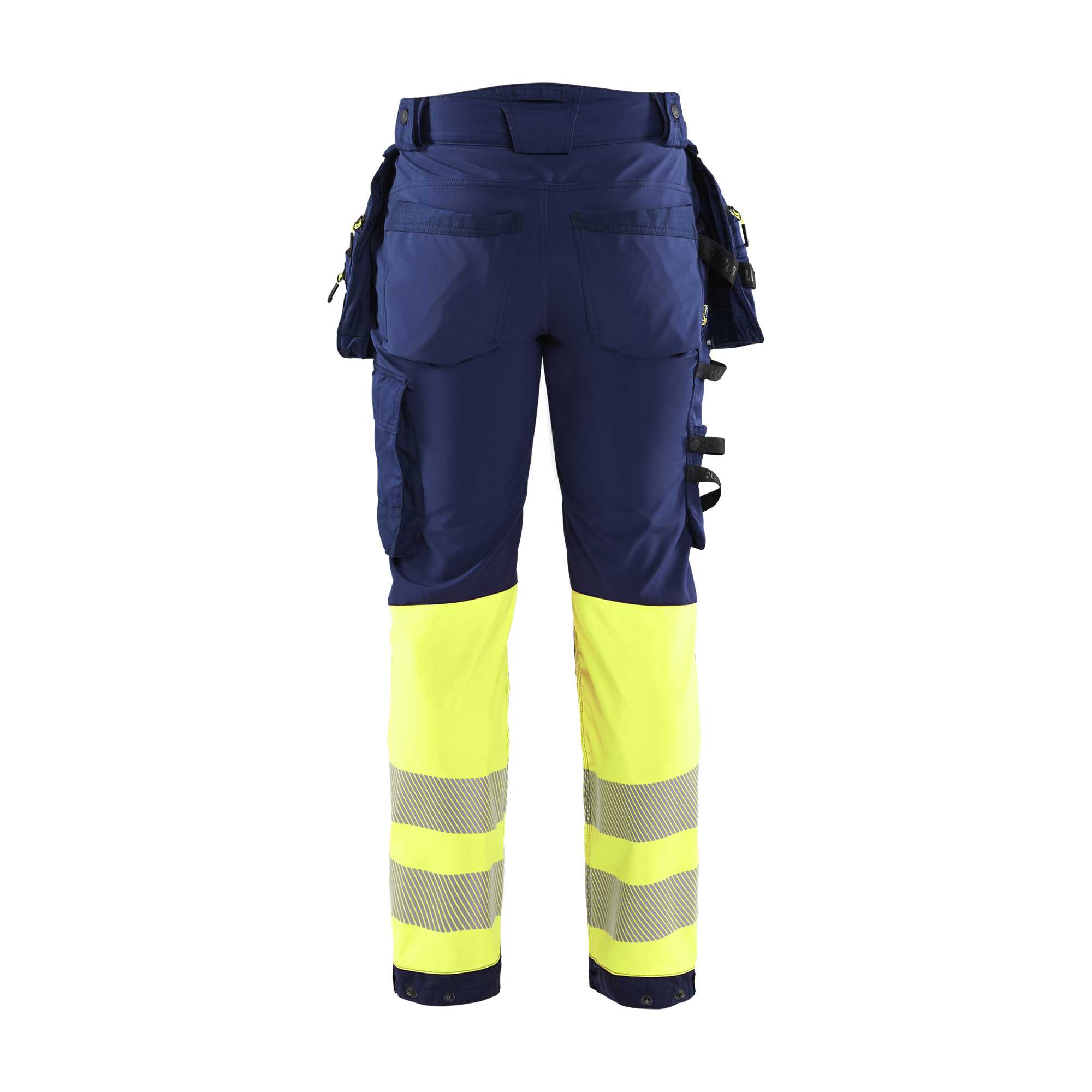BLAKLADER 18212513 | Hi vis Softshell Trousers Hi Vis Reflective Work Trousers Men - Waterproof
