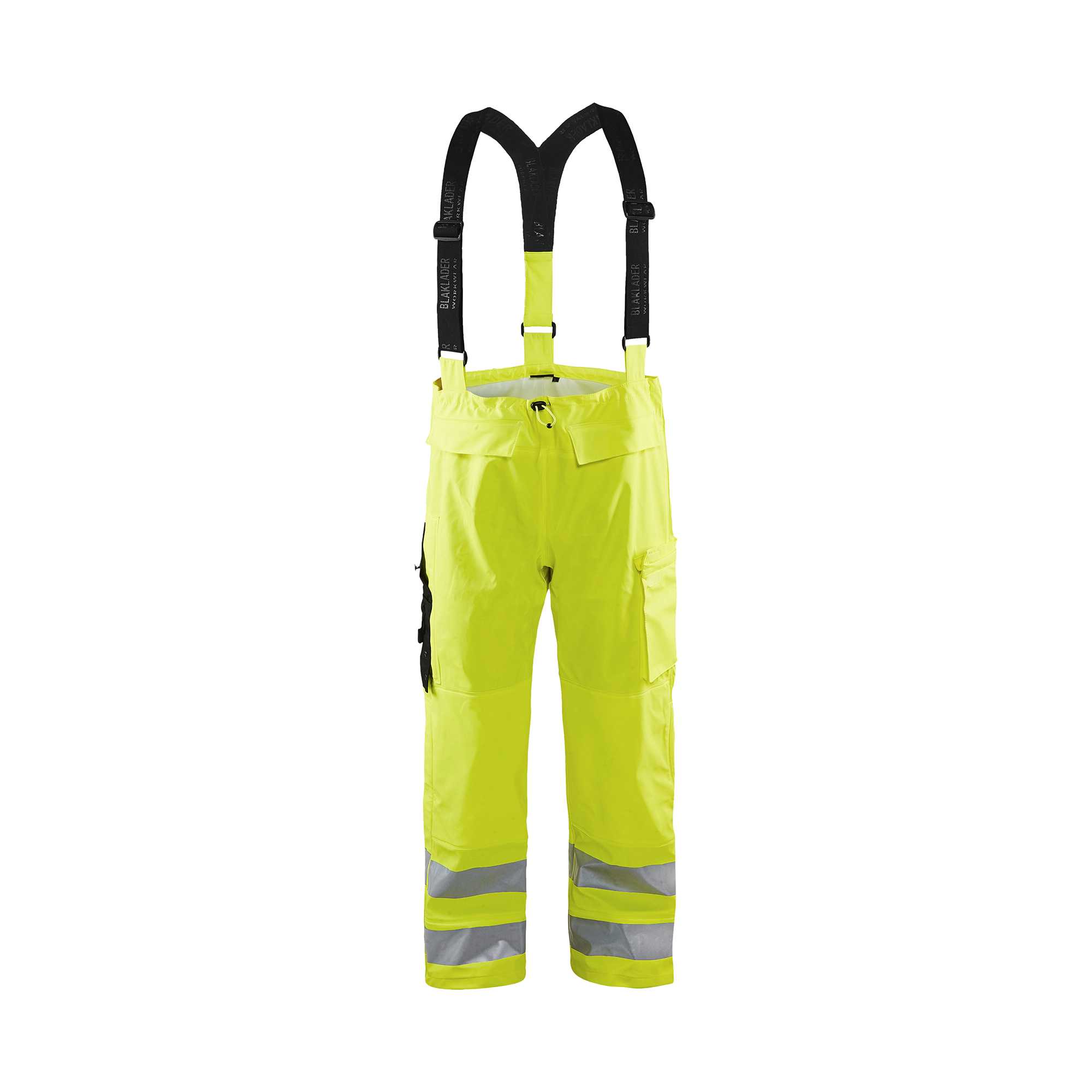 BLAKLADER 13062005 Regenhose Hi Vis Stufe 3 Hi Vis Reflektierende Arbeitshose Herren - Wasserdicht
