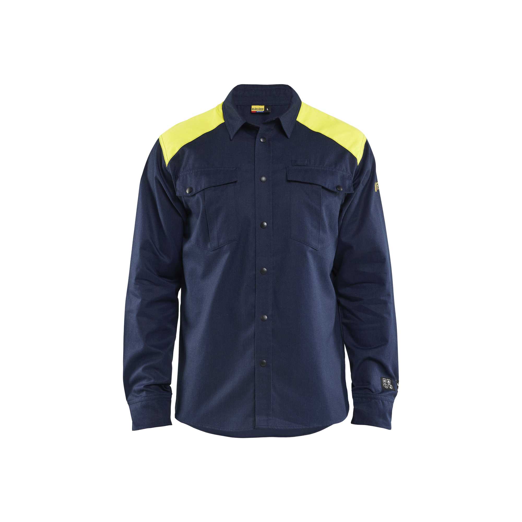 BLAKLADER 32381517 Multinorm Shirt Hi Vis Reflective Long Sleeve Work Shirt MEN - Flame Retardant