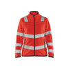 BLAKLADER 49661010 Women's Hi Vis microfleece jacket Hi Vis Reflective Work Jacket WOMEN - Antipilling Fleece