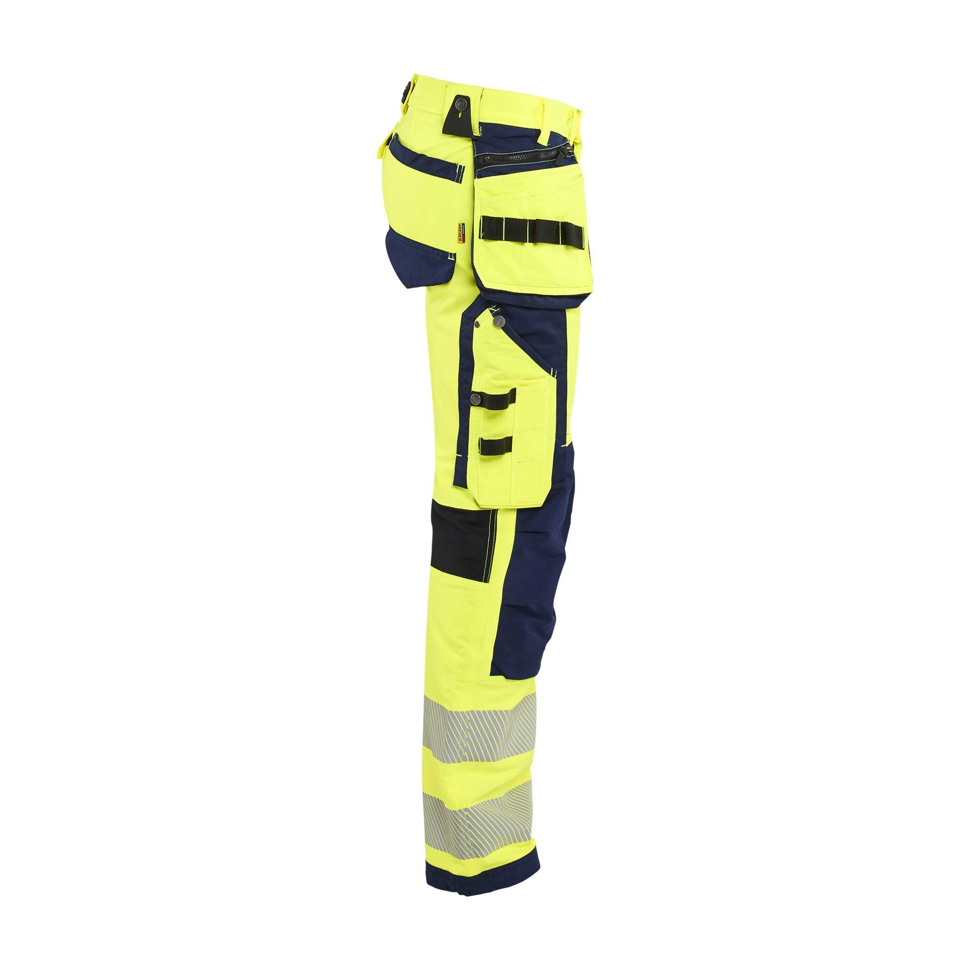 BLAKLADER 19971642 | Hi Vis trousers 4 way stretch Hi Vis Reflective Work Trousers Men - Water Repellent