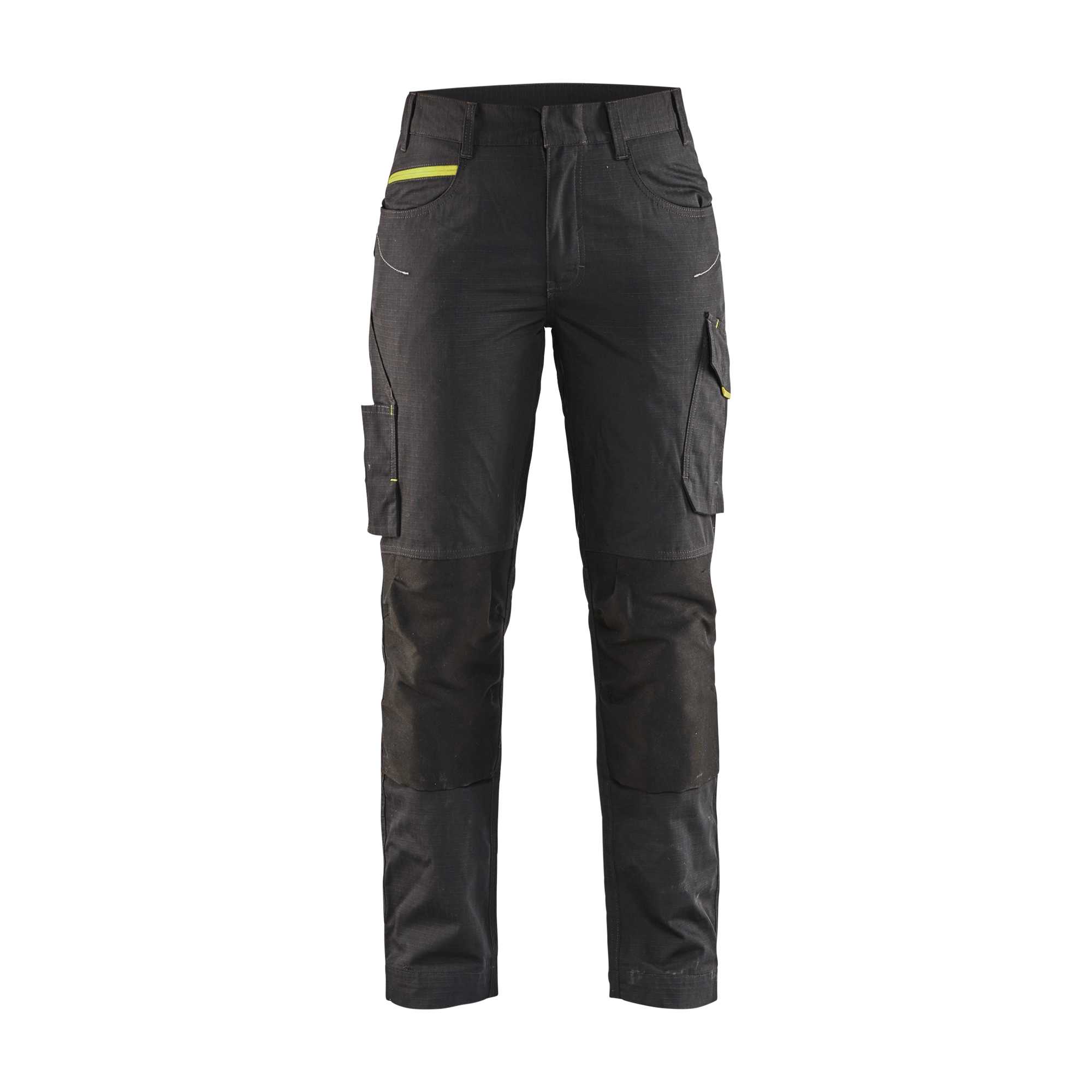 BLAKLADER 71951330 | Dames servicetrousers met stretch Hi Vis Reflecterende Werkbroek Dames - Ripstopstof
