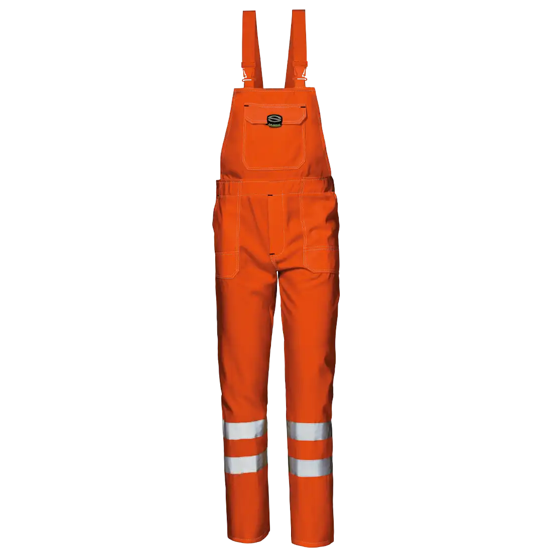 MISTRAL BIB-TROUSERS - Class 2 - Hi-Vis - Breathable Cotton-Polyester Blend - Image 1