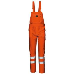 MISTRAL BIB-TROUSERS - Class 2 - Hi-Vis - Breathable Cotton-Polyester Blend - Image 1