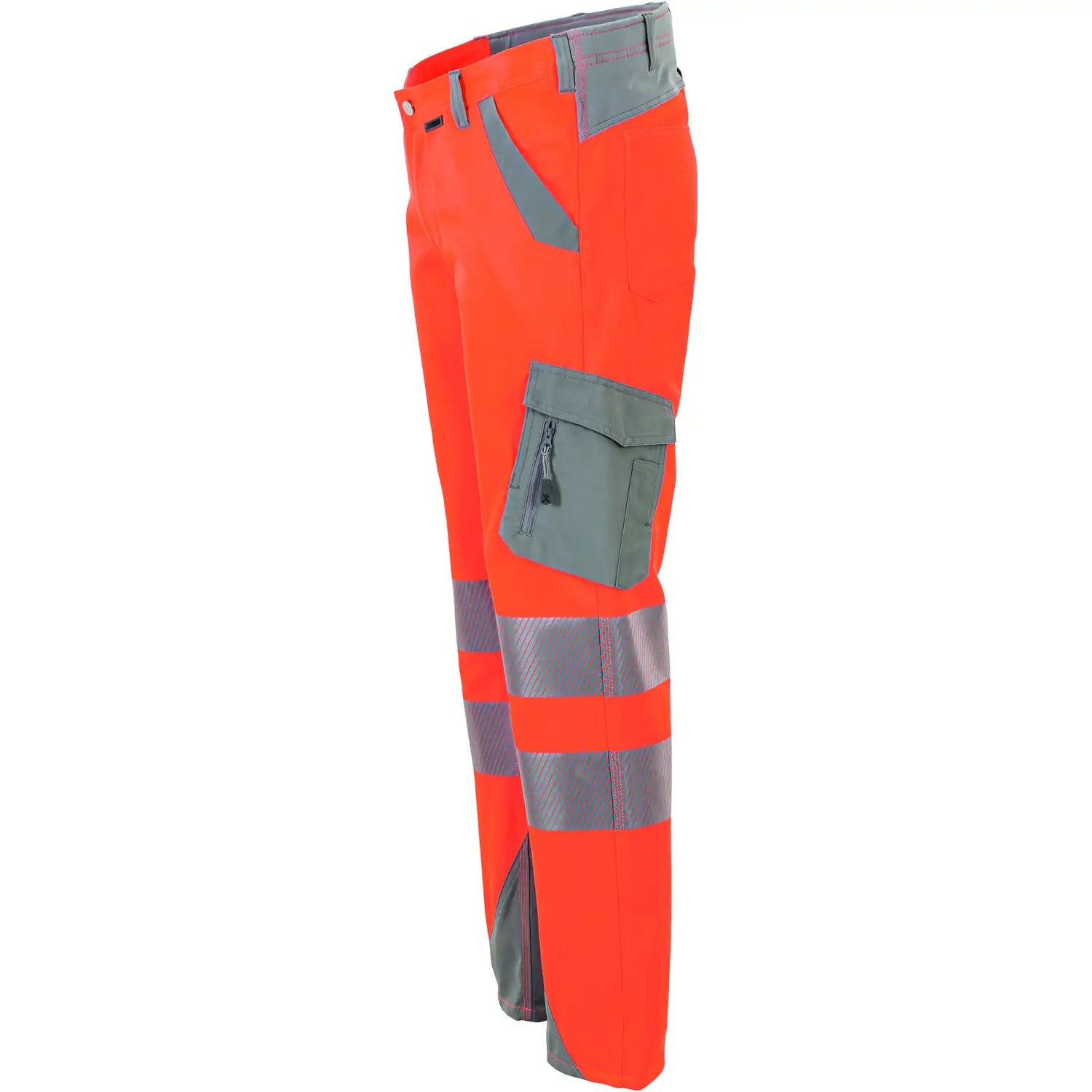 Planam Norit Warnschutz Herren Bundhose orange/zink  102 orange/zink - Produktbild ohne Model