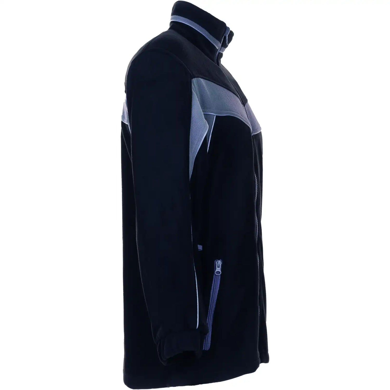 Planam Plaline Fleecejacke schwarz/zink XS schwarz/zink - Produktbild ohne Model