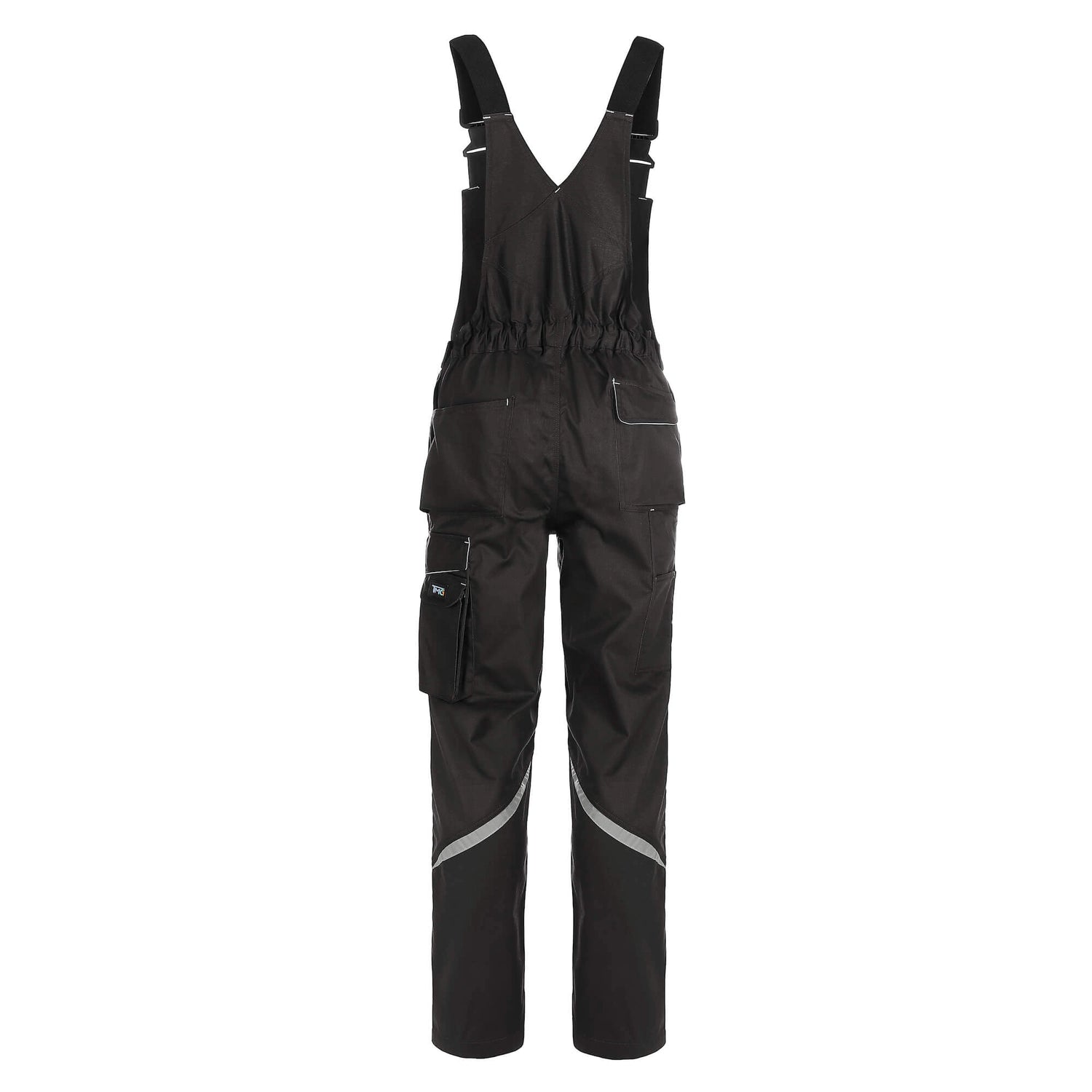 TMG Finesse Work dungarees grey - Finesse BIB Trouser-grey-02-V2