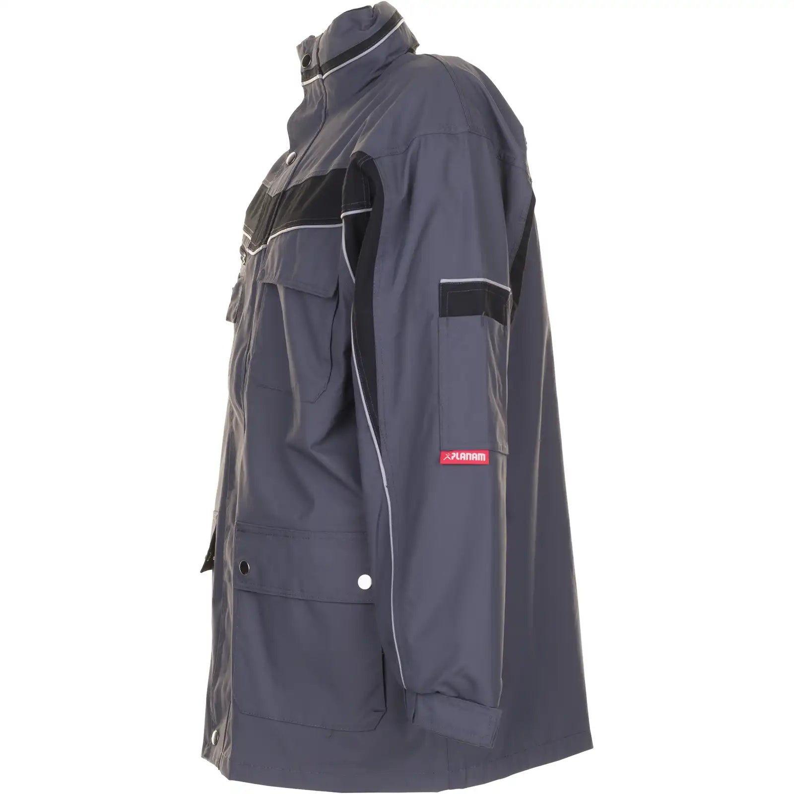 Planam Plaline Allwetterjacke schiefer/schwarz XS schiefer/schwarz - Produktbild ohne Model